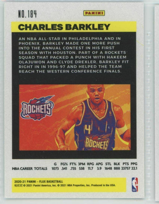 2020-21 Panini Flux #184 Charles Barkley Houston Rockets - Collectible Craze America