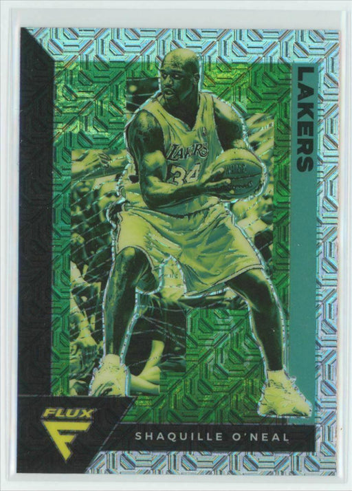 2020-21 Panini Flux #186 Shaquille O'Neal Los Angeles Lakers Silver Mojo Prizm - Collectible Craze America