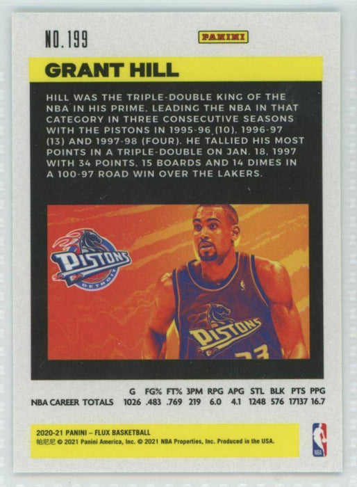 2020-21 Panini Flux #199 Grant Hill Detroit Pistons - Collectible Craze America