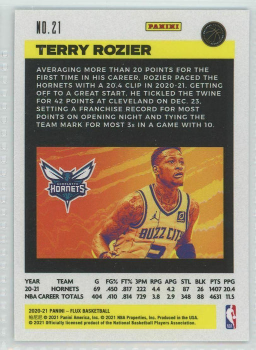 2020-21 Panini Flux #21 Terry Rozier Charlotte Hornets - Collectible Craze America