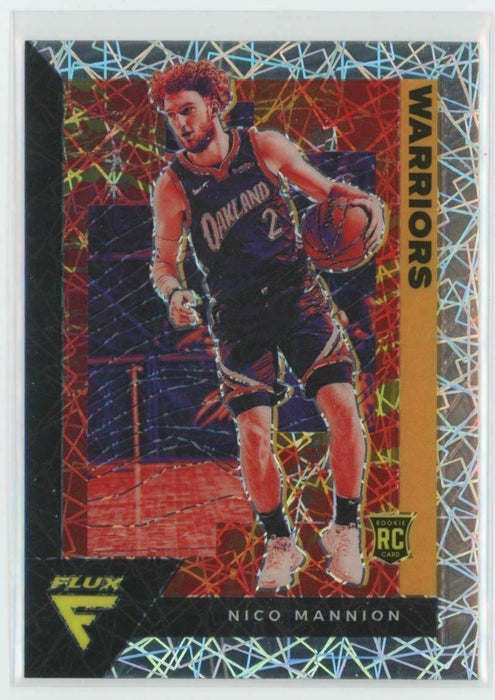 2020-21 Panini Flux #223 Nico Mannion RC Golden State Warriors Laser Prizm - Collectible Craze America