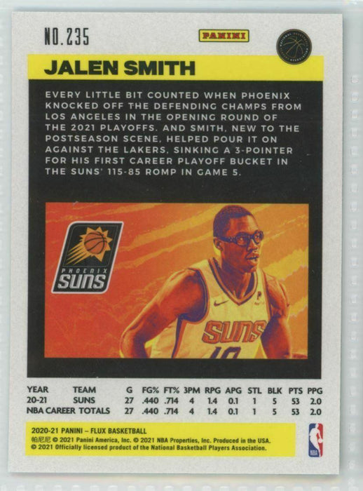 2020-21 Panini Flux #235 Jalen Smith RC Phoenix Suns - Collectible Craze America