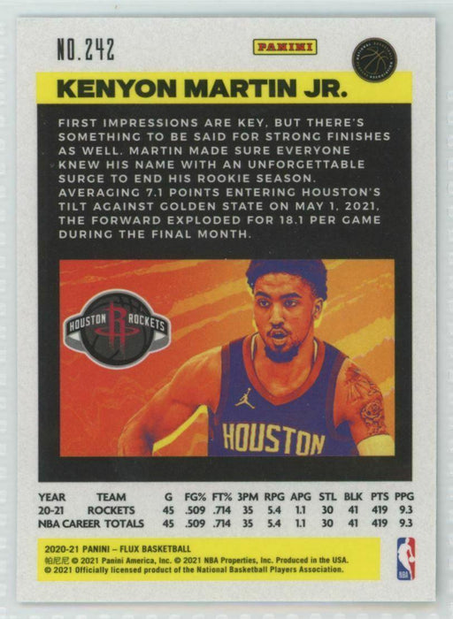 2020-21 Panini Flux #242 Kenyon Martin Jr. RC Houston Rockets - Collectible Craze America