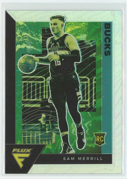 2020-21 Panini Flux #243 Sam Merrill RC Milwaukee Bucks Silver Prizm - Collectible Craze America