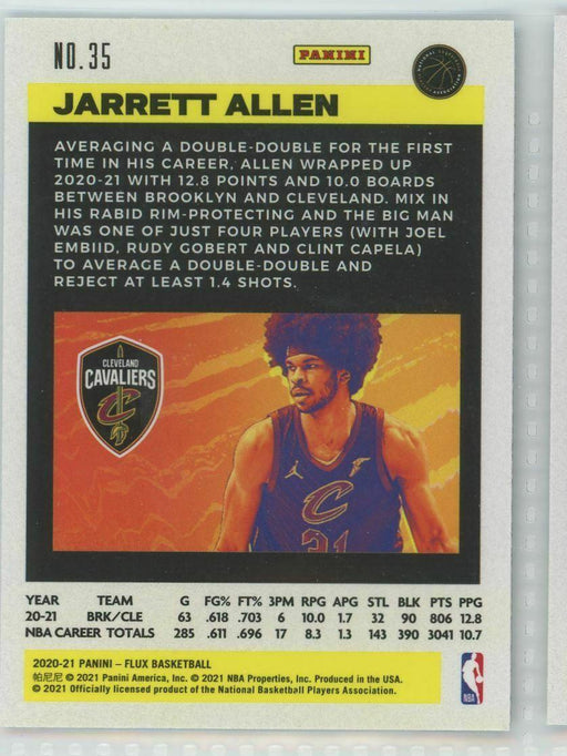 2020-21 Panini Flux #35 Jarrett Allen Cleveland Cavaliers - Collectible Craze America