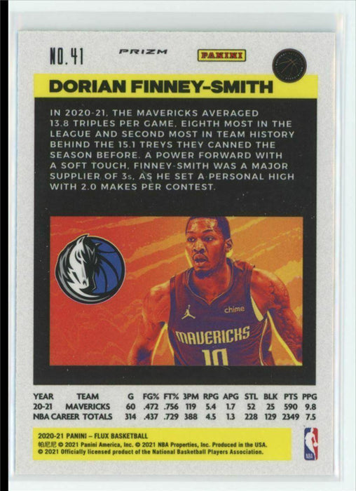 2020-21 Panini Flux #41 Dorian Finney-Smith Dallas Mavericks Laser Prizm - Collectible Craze America