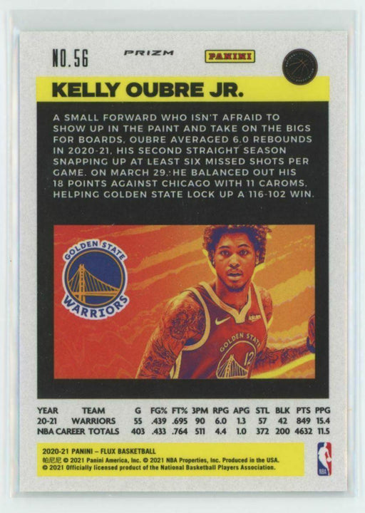 2020-21 Panini Flux #56 Kelly Oubre Jr. Golden State Warriors Laser Prizm - Collectible Craze America