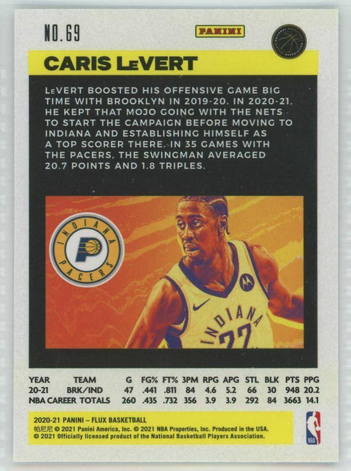 2020-21 Panini Flux #69 Caris LeVert Indiana Pacers - Collectible Craze America