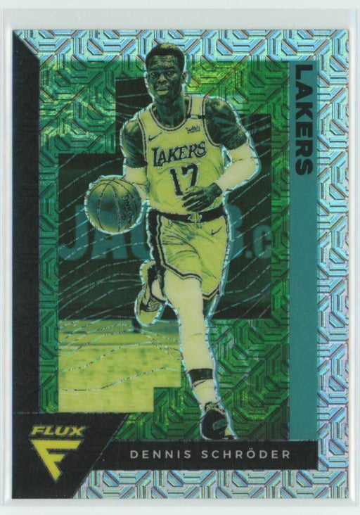 2020-21 Panini Flux #82 Dennis Schroder Los Angeles Lakers Silver Mojo Prizm - Collectible Craze America