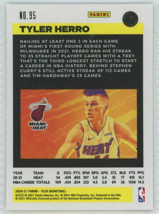 2020-21 Panini Flux #95 Tyler Herro Miami Heat - Collectible Craze America