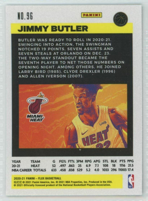 2020-21 Panini Flux #96 Jimmy Butler Miami Heat - Collectible Craze America