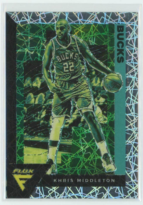 2020-21 Panini Flux #98 Khris Middleton Milwaukee Bucks Laser Prizm - Collectible Craze America