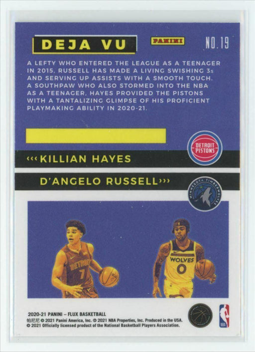 2020-21 Panini Flux Deja Vu #19 D'Angelo Russell/Killian Hayes - Collectible Craze America