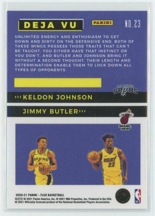 2020-21 Panini Flux Deja Vu #23 Jimmy Butler/Keldon Johnson - Collectible Craze America