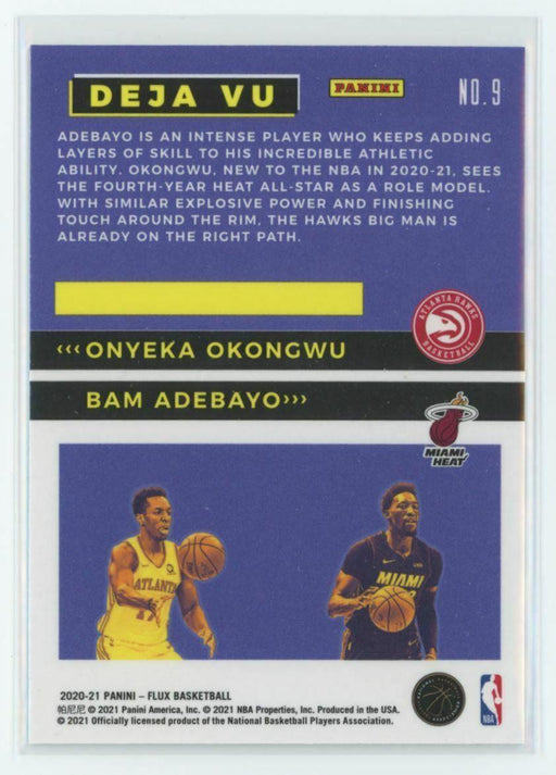 2020-21 Panini Flux Deja Vu #9 Onyeka Okongwu/Bam Adebayo - Collectible Craze America