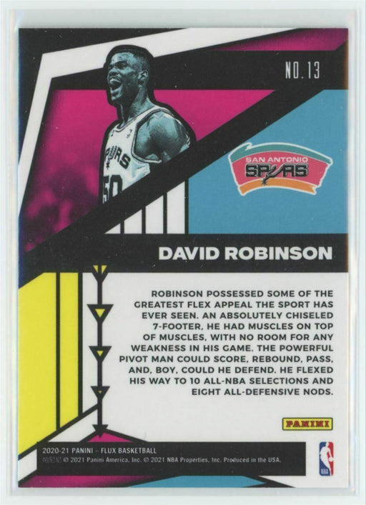 2020-21 Panini Flux Flux Appeal #13 David Robinson San Antonio Spurs - Collectible Craze America