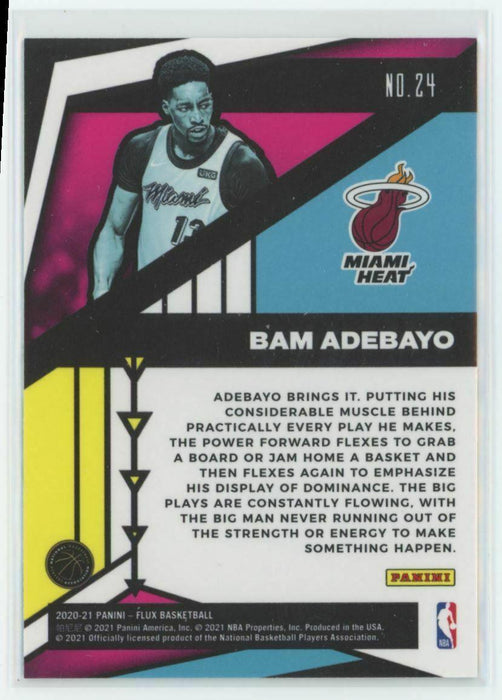 2020-21 Panini Flux Flux Appeal #24 Bam Adebayo Miami Heat - Collectible Craze America