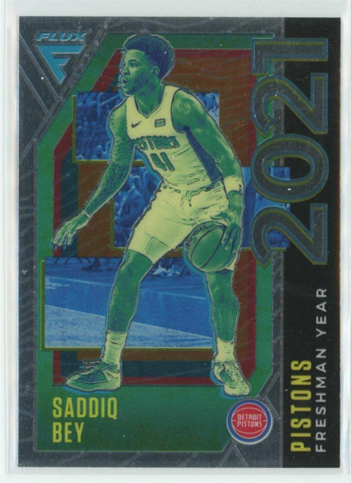 2020-21 Panini Flux Freshman Year #13 Saddiq Bey Detroit Pistons - Collectible Craze America