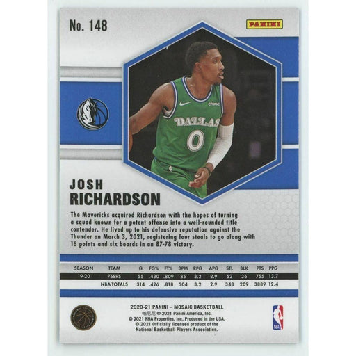 2020-21 Panini Mosaic Basketball #148 Josh Richardson Dallas Mavericks - Collectible Craze America