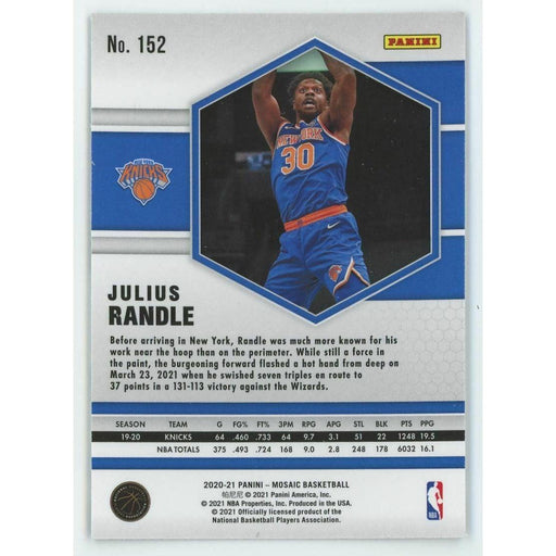 2020-21 Panini Mosaic Basketball #152 Julius Randle New York Knicks - Collectible Craze America