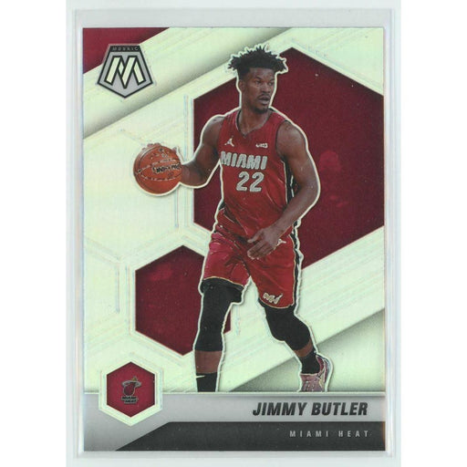 2020-21 Panini Mosaic Basketball #177 Jimmy Butler Miami Heat Silver Prizm - Collectible Craze America