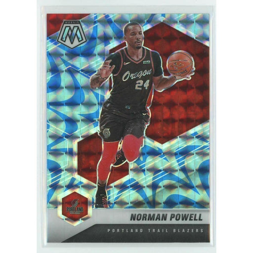 2020-21 Panini Mosaic Basketball #195 Norman Powell Portland Trail Blazers Blue - Collectible Craze America