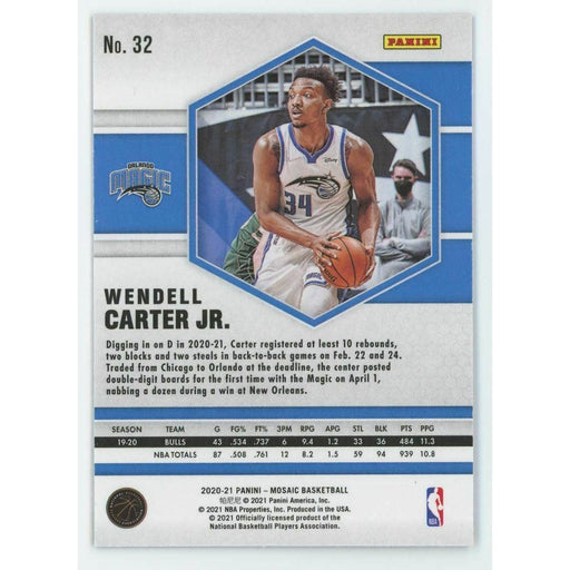 2020-21 Panini Mosaic Basketball #32 Wendell Carter Jr. Orlando Magic - Collectible Craze America