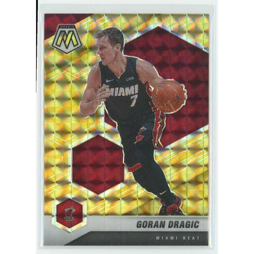 2020-21 Panini Mosaic Basketball #36 Goran Dragic Miami Heat Yellow Prizm - Collectible Craze America