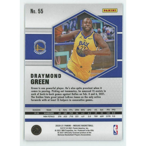 2020-21 Panini Mosaic Basketball #55 Draymond Green Golden State Warriors - Collectible Craze America