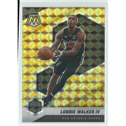 2020-21 Panini Mosaic Basketball #79 Lonnie Walker IV San Antonio Spurs Yellow - Collectible Craze America