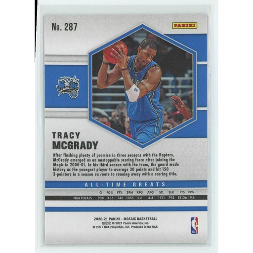 2020-21 Panini Mosaic Basketball All-Time Greats #287 Tracy McGrady Orlando - Collectible Craze America