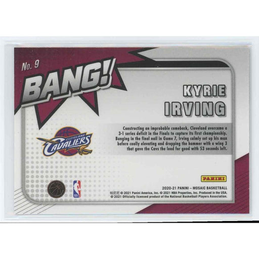 2020-21 Panini Mosaic Basketball Bang! #9 Kyrie Irving Cleveland Cavaliers - Collectible Craze America