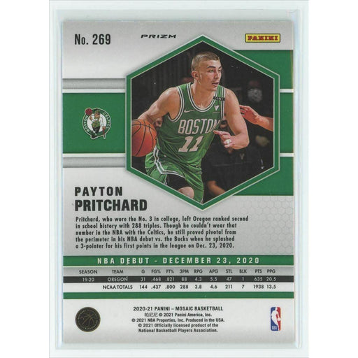 2020-21 Panini Mosaic Basketball NBA Debut #269 Payton Pritchard RC Boston - Collectible Craze America