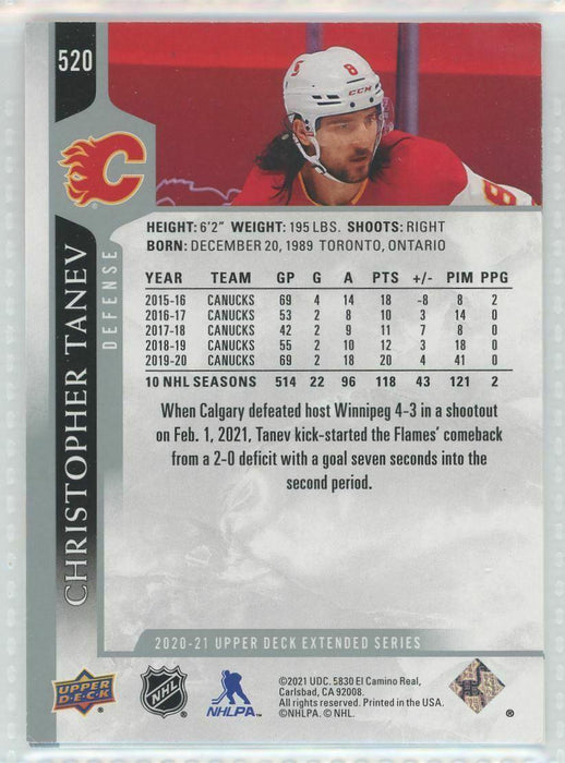 2020-21 Upper Deck #520 Christopher Tanev Calgary Flames - Collectible Craze America