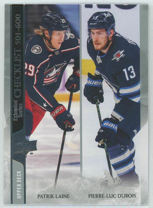 2020-21 Upper Deck #699 Patrik Laine/Pierre-Luc Dubois Columbus Blue - Collectible Craze America