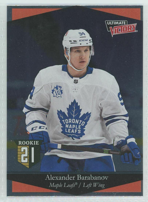 2020-21 Upper Deck Ultimate Victory #UV-23 Alexander Barabanov RC Toronto Maple - Collectible Craze America