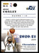 Mike Conley 2020 Panini Chronicles Basketball Green Back of Card