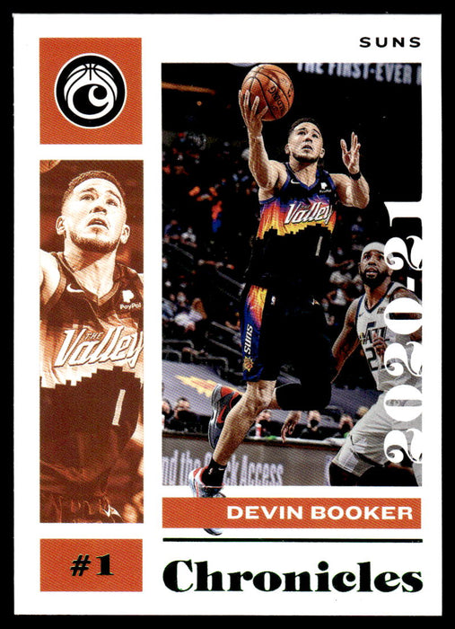 Devin Booker 2020 Panini Chronicles Basketball Green Front of Card