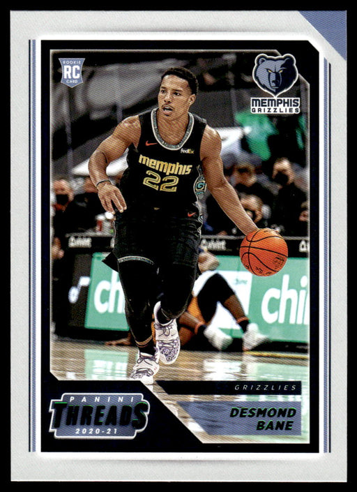 Desmond Bane 2020 Panini Chronicles Basketball Green Threads Front of Card