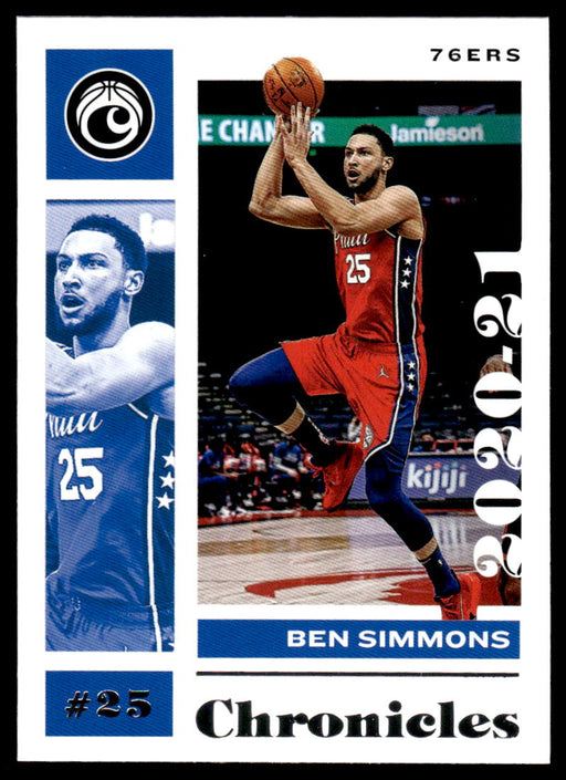 Ben Simmons 2020 Panini Chronicles Basketball Chronicles Front of Card