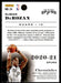 DeMar DeRozan 2020 Panini Chronicles Basketball Chronicles Back of Card