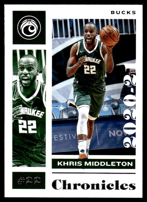 Khris Middleton 2020 Panini Chronicles Basketball Chronicles Front of Card