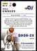 Mike Conley 2020 Panini Chronicles Basketball Chronicles Back of Card