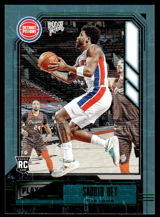 Saddiq Bey 2020 Panini Chronicles Basketball Green Playbook Front of Card