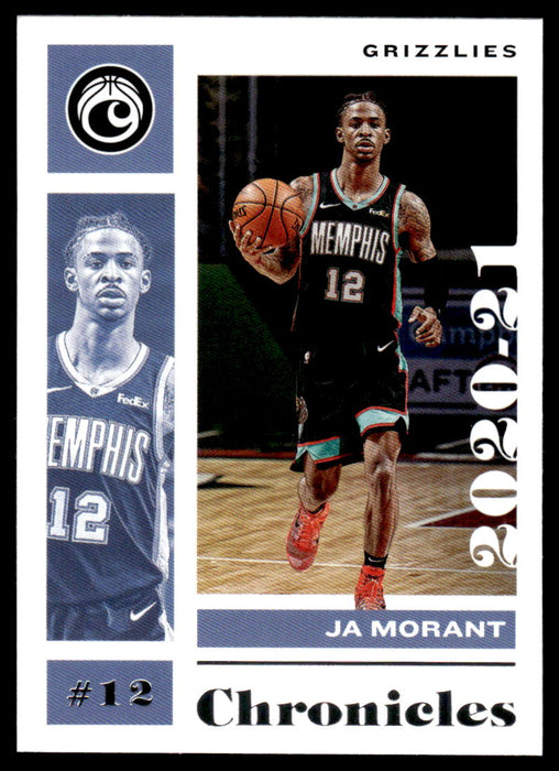 Ja Morant 2020 Panini Chronicles Basketball Chronicles Front of Card