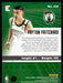 Payton Pritchard 2020 Panini Chronicles Basketball Green Essentials Back of Card