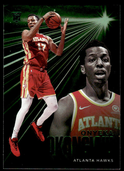 Onyeka Okongwu 2020 Panini Chronicles Basketball Green Essentials Front of Card