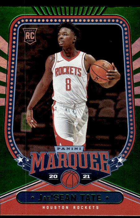 Jae'Sean Tate 2020 Panini Chronicles Basketball Green Marquee Front of Card