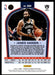 James Harden 2020 Panini Chronicles Basketball Green Marquee Back of Card