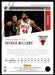 Patrick Williams 2020 Panini Chronicles Basketball Prestige Back of Card